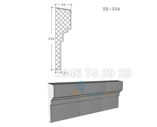 Phào chỉ trang trí EPS moulding YX004
