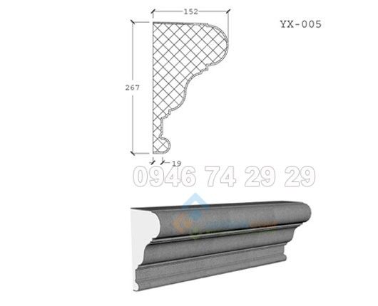 Phào chỉ EPS moulding YX005