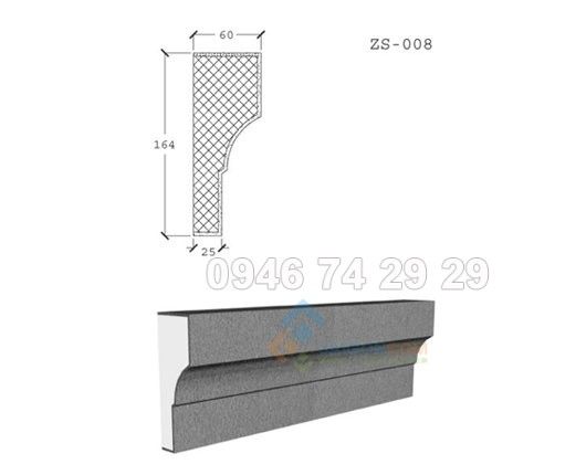 Phào chỉ EPS moulding ZS008