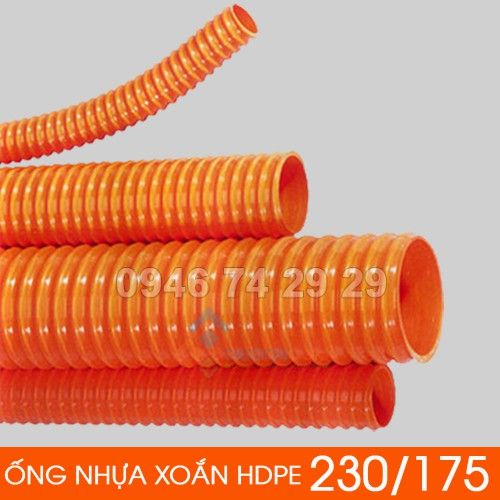 Ống nhựa gân xoắn HDPE 230/175
