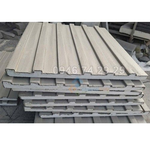 Lam sóng bê tông nhẹ  EPS, kích thước 35x500mm, 6 sóng