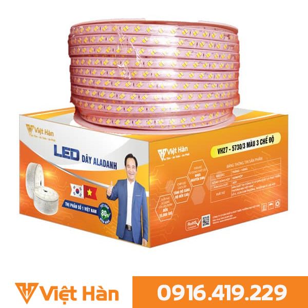 Đèn LED dây 5730  - 3 chế độ 3 màu Việt Hàn VH27