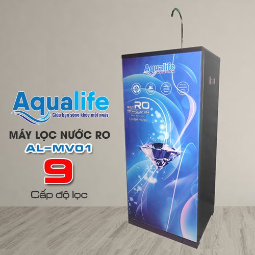 máy lọc nước RO có tủ 1 vòi Aqualife AL MV01
