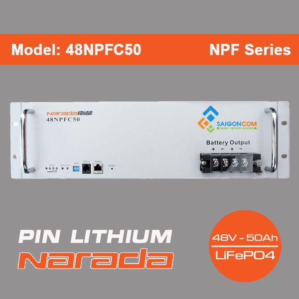 Pin Lithium Narada 48V - 50Ah | Model: 48NPFC50