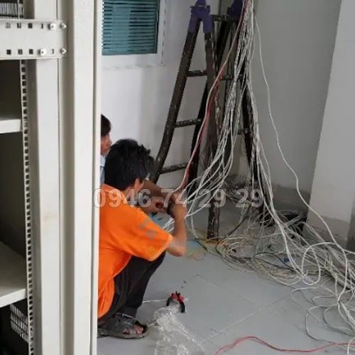 Thi công mạng LAN đi nổi, node dễ