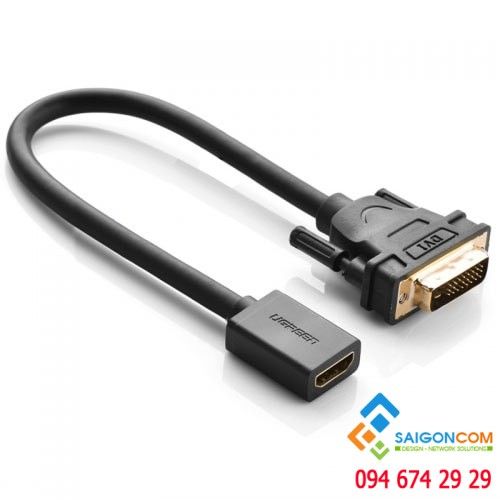 Cáp chuyển đổi DVI 24+1 dương sang HDMI âm Dùng được cả 2 chiều